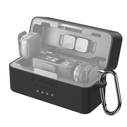 For DJI Mic 3 PULUZ Charging Case Silicone Scratch-proof Protective Cover, For DJI Mic 3