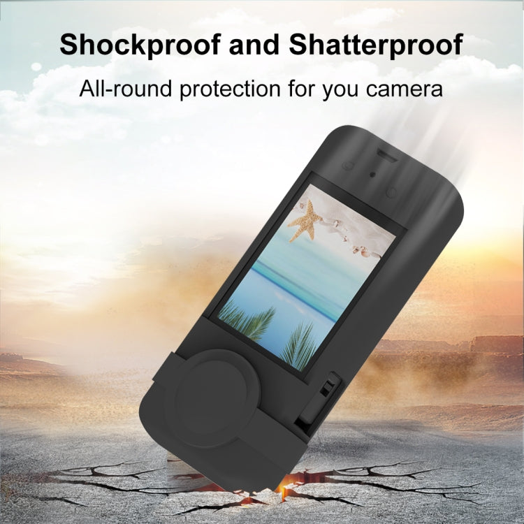 Para Insta360 X3 PULUZ Funda protectora de silicona con cubierta de lente, Funda de silicona (Negra), Funda de silicona (Azul), Funda de silicona (Roja)