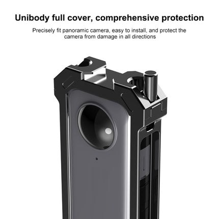 Para Insta360 X3 PULUZ, marco de carcasa de jaula protectora de metal con base de zapata fría expandible y adaptador de trípode, jaula de metal de stock de EE. UU., jaula de metal