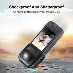 For Insta360 X3 PULUZ Silicone Protective  Lens Cover, Silicone Lens Cover