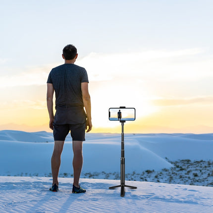 PULUZ 73.5cm Metal Selfie Stick Monopod with Invisible Adapter Base & Screw for Insta360 One RS / X2 / X3 / DJI Osmo 360