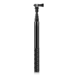 Palo selfie monopie de metal PULUZ de 110 cm con base adaptadora invisible y tornillo para Insta360 One RS / X2 / X3 / X4, monopie de 110 cm