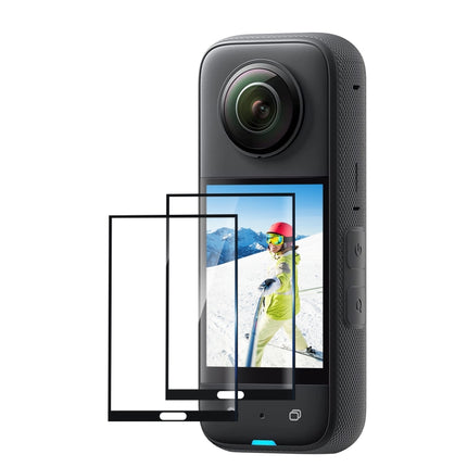 Para Insta360 X3 PULUZ 2 piezas de película de pantalla curva HD, para Insta360 X3