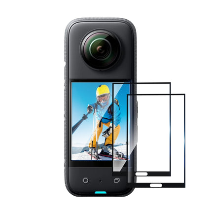 Para Insta360 X3 PULUZ 2 piezas de película de pantalla curva HD, para Insta360 X3