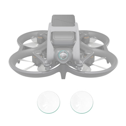 For DJI Avata PULUZ 2pcs Tempered Glass Drone Lens Film