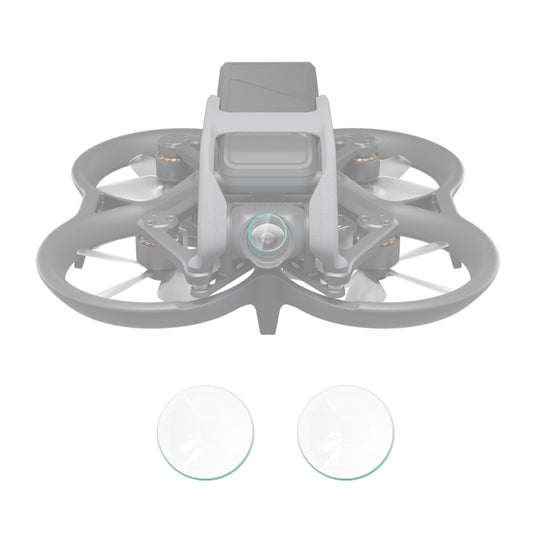 For DJI Avata 2pcs PULUZ Tempered Glass Drone Lens Film, For DJI Avata