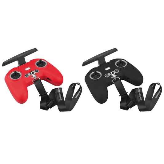 For DJI FPV Combo Remote Control PULUZ Silicone Protective Case with Neck Strap, For DJI FPV Combo Remote Control with Neck Strap