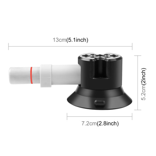 PULUZ 3 inch Car Single Pump Suction Cup Aluminum Alloy Mount, Pump Suction Cup Mount