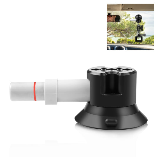 PULUZ 3 inch Car Single Pump Suction Cup Aluminum Alloy Mount, Pump Suction Cup Mount