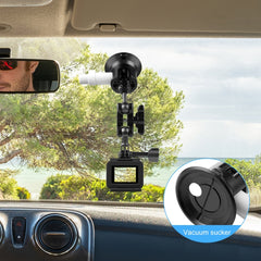 PULUZ 3 inch Car Single Pump Suction Cup Aluminum Alloy Mount, Pump Suction Cup Mount