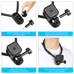 PULUZ Lazy Neck Bracket POV View Mount for GoPro Action Cameras, POV View Mount