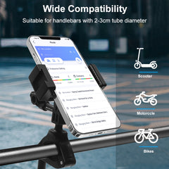 PULUZ Bike Cycling Bracket Mount with Phone Clamp for Phone & Sports Camera, Cycling Bracket