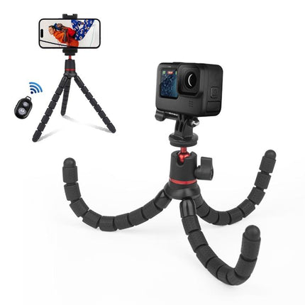 Trípode flexible PULUZ Mini Octopus con control remoto para cámaras SLR, GoPro y teléfonos móviles