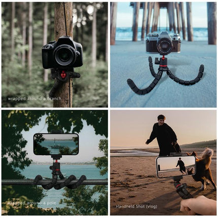 Trípode flexible PULUZ Mini Octopus con control remoto para cámaras SLR, GoPro y teléfonos móviles