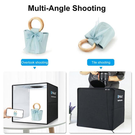 PULUZ 40cm Folding Portable Ring Light PD20W Quick Charge USB Photo Lighting Studio Shooting Tent Box with 6 x Color Backdrops, Size: 40cm x 40cm x 40cm