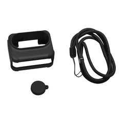 Estuche de carga para cámara Insta360 GO 3 PULUZ Estuche de silicona con tapa de lente y correa, Estuche de silicona con tapa de lente (negro), Estuche de silicona con tapa de lente (azul)