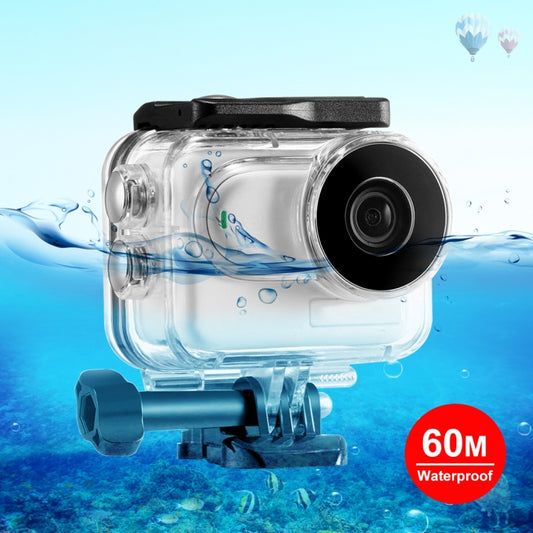 For Insta360 GO 3 PULUZ 60m Underwater Waterproof Housing Case with Base Adapter & Screw, Waterproof Housing Case