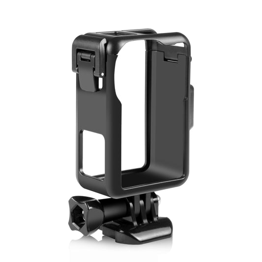 For DJI Osmo Action 4 / 3 PULUZ Vertical Plastic Protective Frame Cage with Cold Shoes, Vertical Plastic Cage