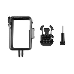 For DJI Osmo Action 4 / 3 PULUZ Vertical Plastic Protective Frame Cage with Cold Shoes, Vertical Plastic Cage