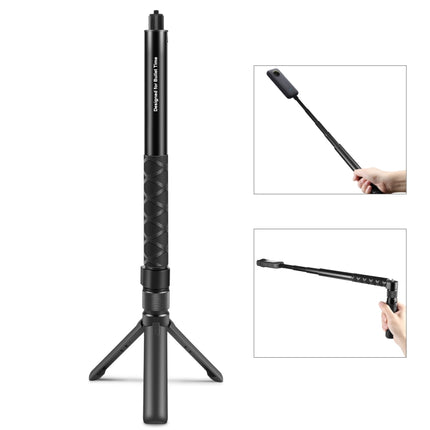 Für Insta360 X3 PULUZ Drehgriff Desktop-Stativständer 110cm Selfie-Stick Einbeinstativ, Desktop-Stativständer 110cm Selfie-Stick
