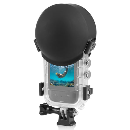 For Insta360 X3 PULUZ Invisible Dive Case Lens Guard Silicone Protective Cover, For Insta360 X4 / X3