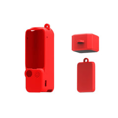 For DJI OSMO Pocket 3 PULUZ  3 in 1 Silicone Cover Case Set, Silicone Case Red, Silicone Case White, Silicone Case Black