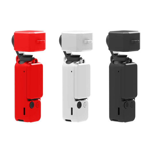 For DJI OSMO Pocket 3 PULUZ  3 in 1 Silicone Cover Case Set, Silicone Case Red, Silicone Case White, Silicone Case Black