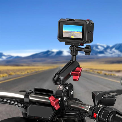 For DJI Osmo Action 5 Pro / 4 / 3 PULUZ All-inclusive Aluminum Alloy Cage Expansion Adapter Frame with Lens Cover