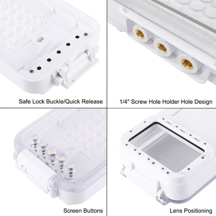 PULUZ 45 m/147 ft wasserdichtes Tauchgehäuse, Foto- und Videoaufnahmen, Unterwassergehäuseabdeckung für iPhone 14-Serie, iPhone 13-Serie, iPhone 12-Serie, iPhone 11-Serie, iPhone X-Serie, iPhone 8 und 7, iPhone 6s, iPhone mit iOS 13.0 oder höher