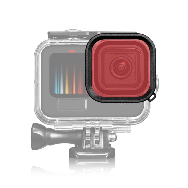 PULUZ Quadratisches Gehäuse, Farblinsenfilter für GoPro HERO13 Schwarz / 12 Schwarz / 11 Schwarz / 10 Schwarz / 9 Schwarz, nur für PU527 Tauchgehäuse, für GoPro Hero11 Schwarz / HERO10 Schwarz / HERO9 Schwarz