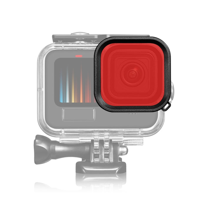 Filtro de lente de color para buceo con carcasa cuadrada PULUZ para GoPro HERO13 Black /12 Black /11 Black /10 Black /9 Black, solo para carcasa de buceo PU527, para GoPro Hero11 Black / HERO10 Black / HERO9 Black