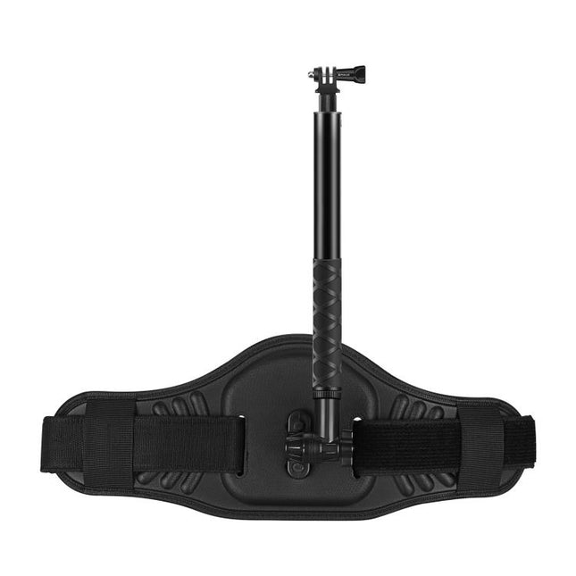 PULUZ Waist Belt Mount Strap with Selfie Stick Monopod for DJI, Insta360, GoPro and Other Action Camera, with Selfie Stick