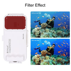 PULUZ 45m/147ft Waterproof Diving Case Photo Video Taking Underwater Housing Cover for iPhone 16 / 16 Pro / 15 / 15 Pro, Galaxy, Huawei, Xiaomi, Google Android OTG Smartphones with Type-C Port, Universal Case for Type-C Port Phones