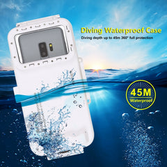 PULUZ 45m/147ft Waterproof Diving Case Photo Video Taking Underwater Housing Cover for iPhone 16 / 16 Pro / 15 / 15 Pro, Galaxy, Huawei, Xiaomi, Google Android OTG Smartphones with Type-C Port, Universal Case for Type-C Port Phones