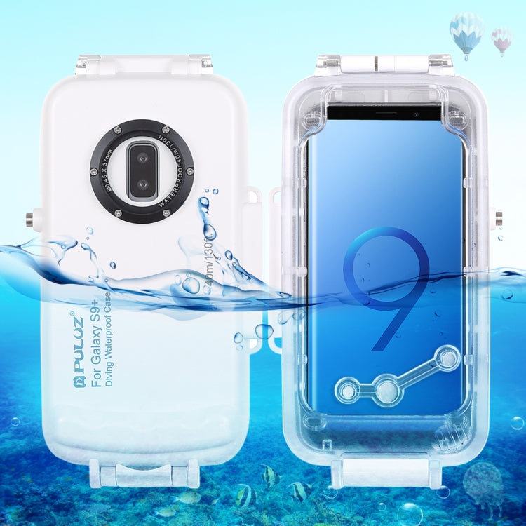 PULUZ 40m/130ft Waterproof Diving Case for Galaxy S9+, Photo Video Taking Underwater Housing Cover, Only Support Android 8.0.0 or below, Galaxy S9+(T), For Galaxy S9+(B), For Galaxy S9+(W)