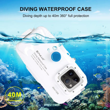 PULUZ 40m/130ft Waterproof Diving Case for 15 Pro Max / 15 Plus / iPhone 14 Plus / 14 Pro Max / 13 Pro Max / 12 Pro Max / 11 Pro Max, with One-way Valve Photo Video Taking Underwater Housing Cover, For iPhone 15 Pro Max / 15 Plus / 14 Plus             ...