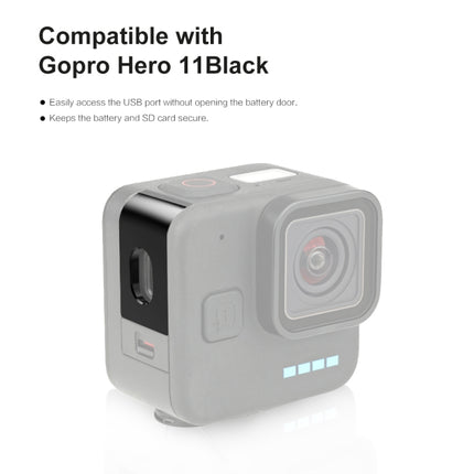 For GoPro Hero11 Black Mini PULUZ Metal Battery Side Interface Cover, B Type