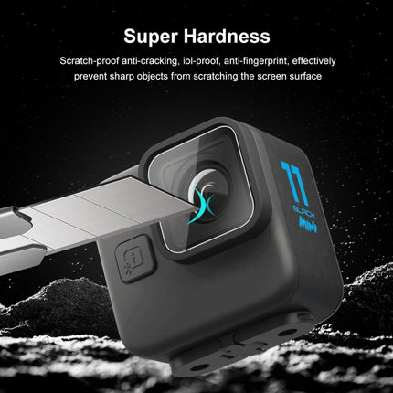 Película de vidrio templado para lente PULUZ 2 piezas para GoPro Hero11 Black Mini, para GoPro Hero11 Black Mini