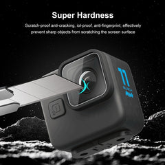 For GoPro Hero11 Black Mini PULUZ 2pcs Lens Tempered Glass Film, For GoPro Hero11 Black Mini