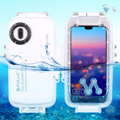 PULUZ PULUZ 40m/130ft Waterproof Diving Case for Huawei P20, Photo Video Taking Underwater Housing Cover, For Huawei P20(T), For Huawei P20(B), For Huawei P20(W)