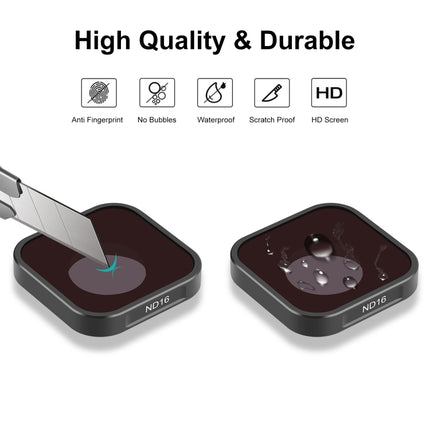 Filtro de lente ND16 para cámara de acción PULUZ para GoPro Hero11 Black / Hero11 Black mini / HERO10 Black / HERO9 Black, ND16