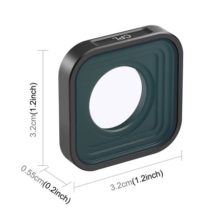 Filtro de lente CPL para cámara de acción PULUZ para GoPro Hero11 Black / Hero11 Black mini / HERO10 Black / HERO9 Black, CPL