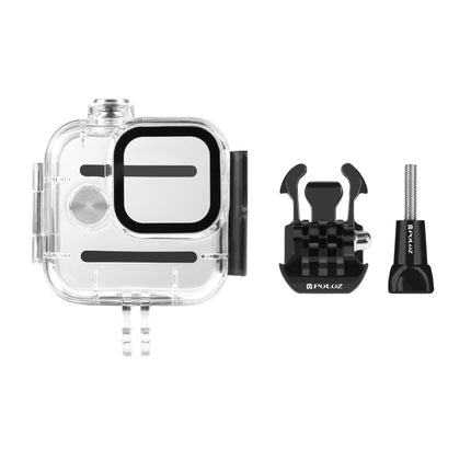For GoPro Hero11 Mini Black PULUZ 40m Waterproof Housing Protective Case with Buckle Basic Mount & Screw