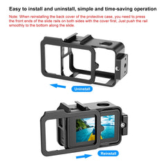 For DJI Osmo Action 4 / 3 PULUZ Metal Cage Expansion Adapter Frame with Cold Shoe, For DJI Osmo Action 4 / 3 Metal Cage