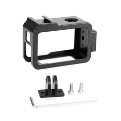 For DJI Osmo Action 4 / 3 PULUZ Metal Cage Expansion Adapter Frame with Cold Shoe, For DJI Osmo Action 4 / 3 Metal Cage