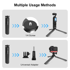 For DJI Osmo Pocket 3 PULUZ Aluminum Alloy Metal Tripod