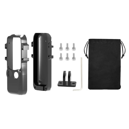 Para DJI OSMO Pocket 3 PULUZ Soporte adaptador de jaula con marco de protección de metal con zapatas frías duales, marco de protección de metal