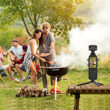 Para DJI OSMO Pocket 3 PULUZ Soporte adaptador de jaula con marco de protección de metal con zapatas frías duales, marco de protección de metal