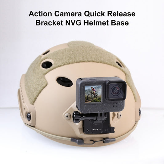 PULUZ Aluminum Quick Release Bracket NVG Helmet Mount for GoPro and Other Action Cameras, NVG Helmet Mount