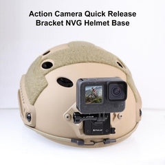 Soporte de liberación rápida de aluminio PULUZ para casco NVG para GoPro y otras cámaras de acción, soporte para casco NVG